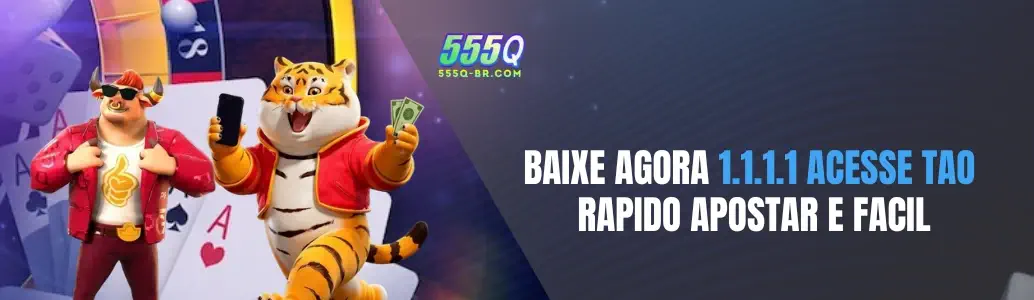 Banner de promoções do 555Q cassino com bônus de boas-vindas e ofertas especiais