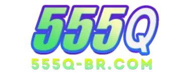 Logotipo oficial 555Q cassino com design moderno e cores vibrantes