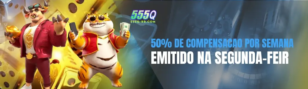 Banner de promoções do 555Q cassino com bônus de boas-vindas e ofertas especiais