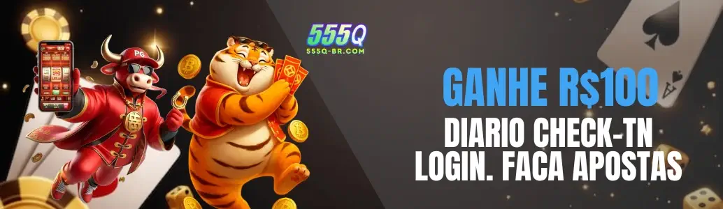 Banner de promoções do 555Q cassino com bônus de boas-vindas e ofertas especiais